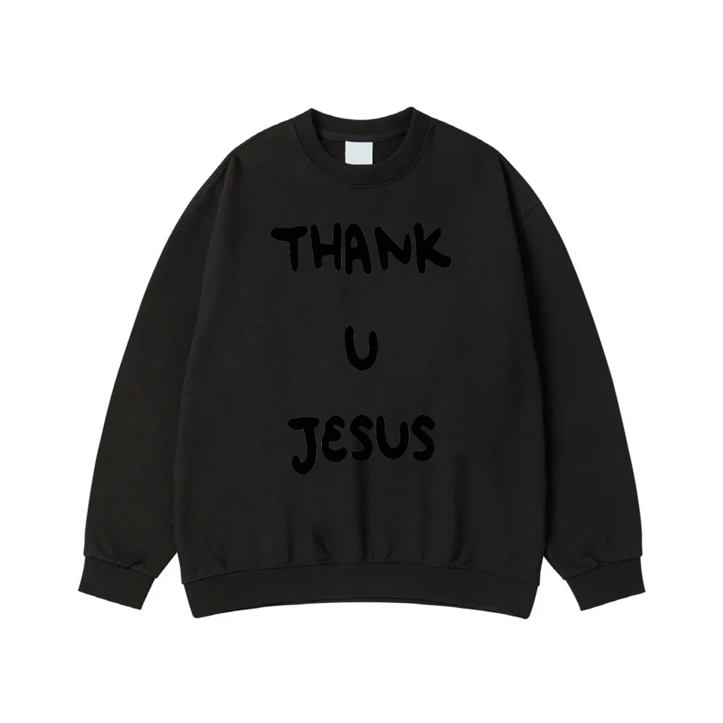 Thank U Jesus Hoodie With Cross And John 3:16 Bible Verse