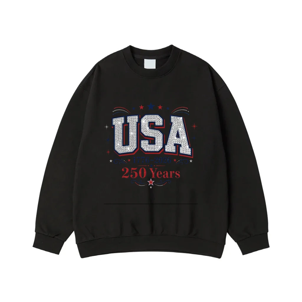 Usa 250 Years Anniversary 1776-2026 Patriotic Bling T-Shirt