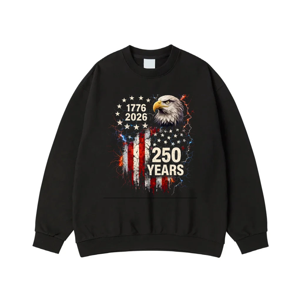 Usa 250 Years Anniversary 1776-2026 Patriotic Eagle And Flag