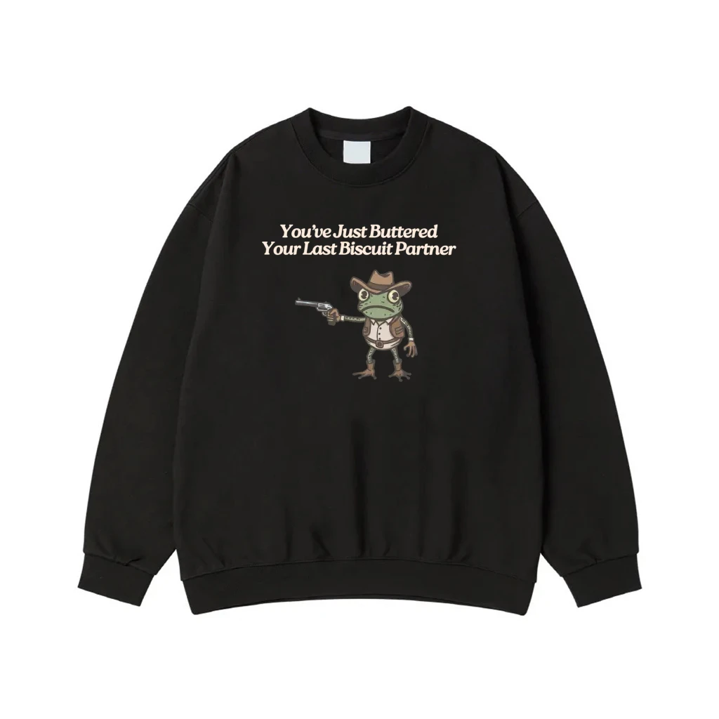 You'Ve Just Buttered Your Last Biscuit Partner Cowboy Frog T-Shirt