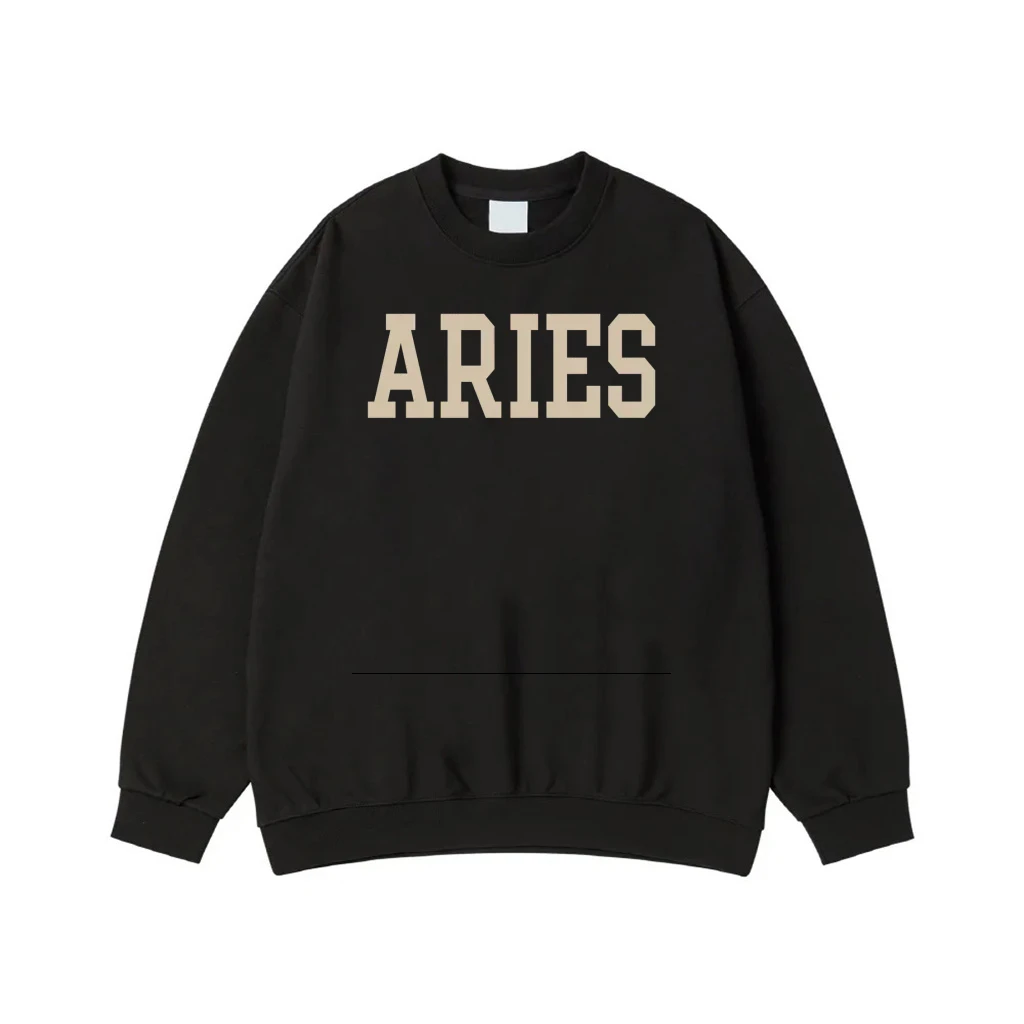 Zodiac Sign Collegiate Font Sweatshirt