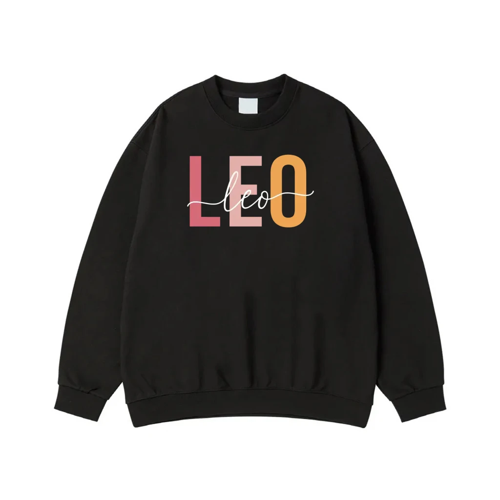 Zodiac Sign Layered Font Astrology T-Shirt