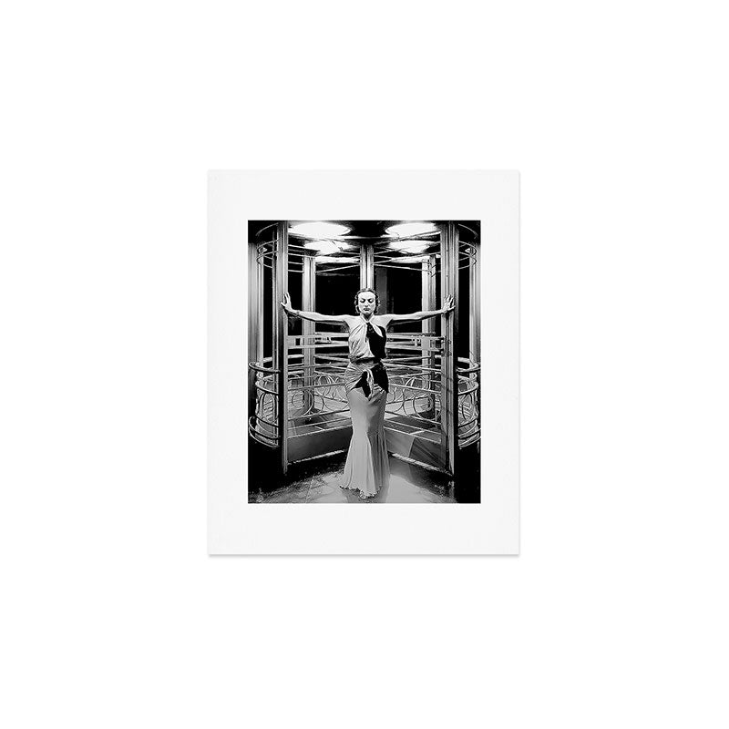Joan Crawford, Hollywood Starlet Grand Hotel Black And White Photograph / Art Photography Art Print