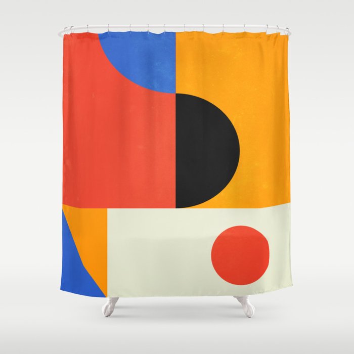 Bauhaus 08: Exhibition 1923 | Mid Century Series Shower Curtain