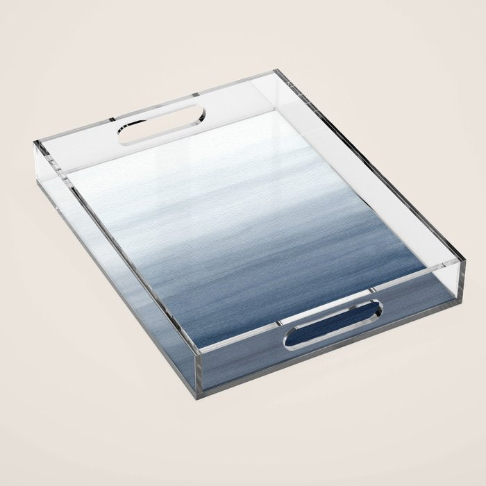 Ocean Watercolor Painting No.2 Acrylic Tray