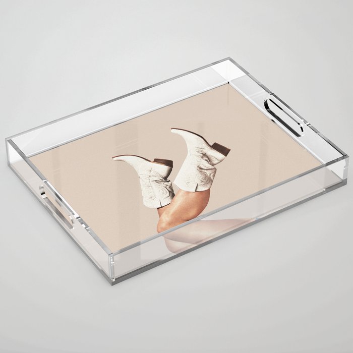 These Boots - Neutral Beige Acrylic Tray