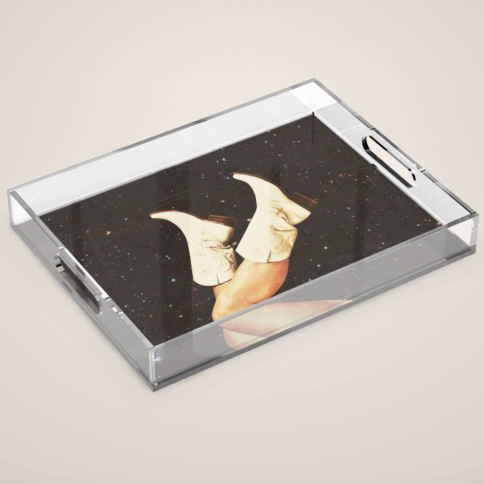 These Boots - Space & Stars Cowgirl Acrylic Tray