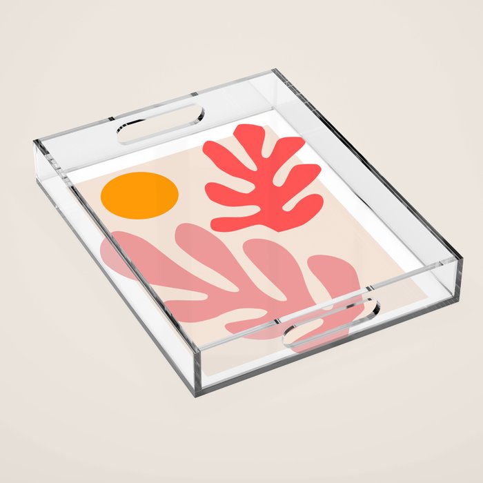 Henri Matisse - Leaves - Blush Acrylic Tray