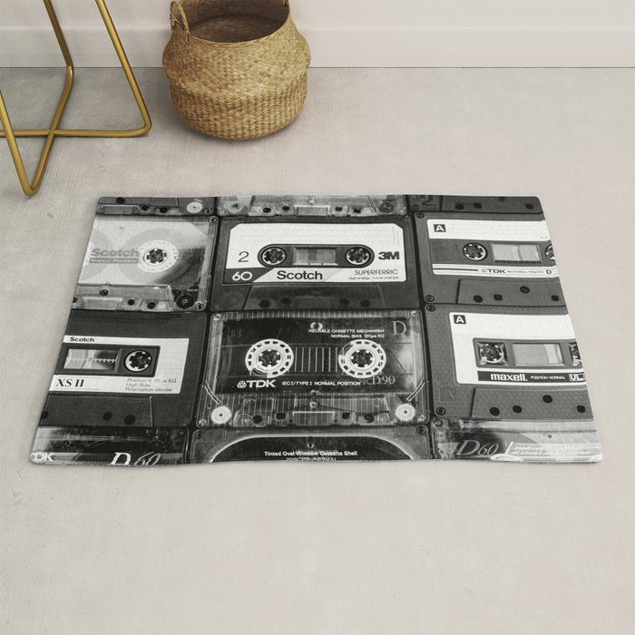 Something Nostalgic - Black And White #Decor #Homestorie #Buyart Rug
