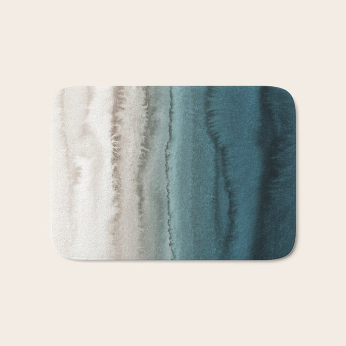Within The Tides - Crashing Waves Teal Bath Mat