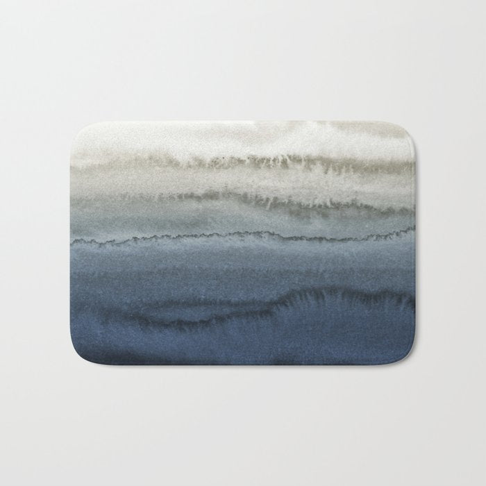 Within The Tides - Crushing Waves Blue Bath Mat