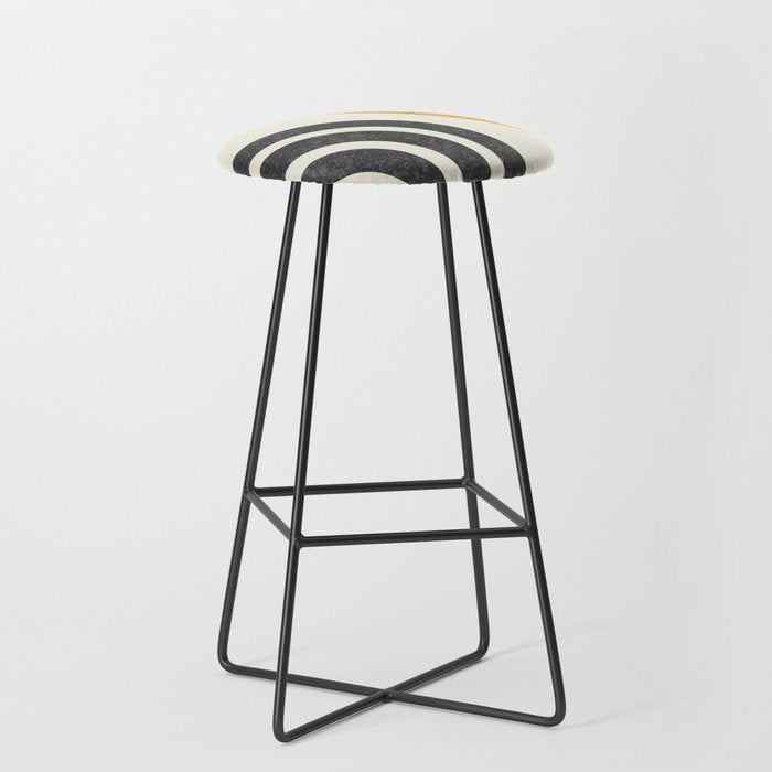 Mid Century Modern Sun And Rainbow Stool