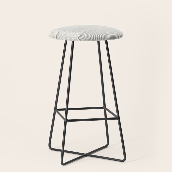 Relief [2]: An Abstract, Textured Piece In White By Alyssa Hamilton Art Stool