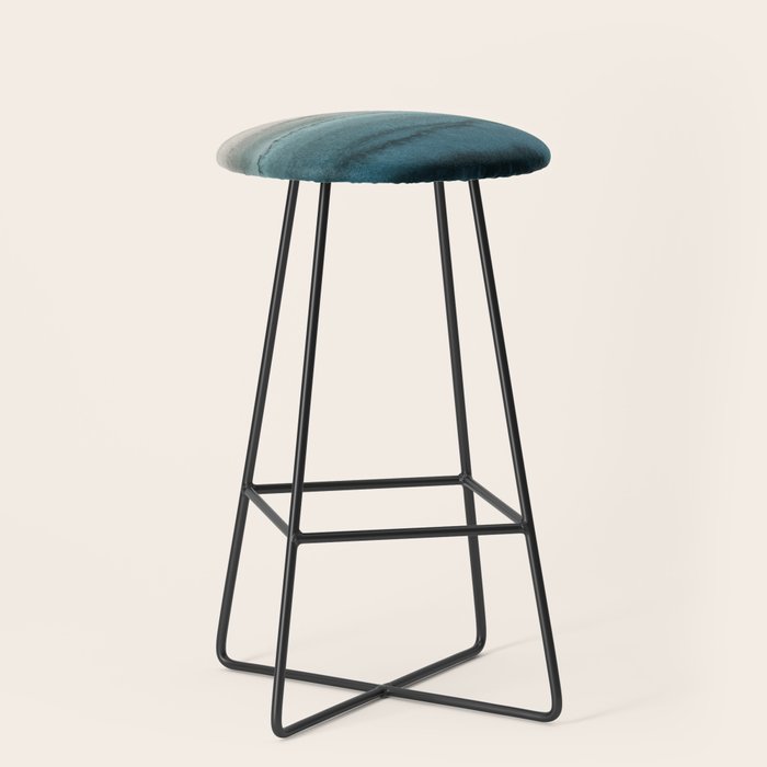 Within The Tides - Crashing Waves Teal Stool