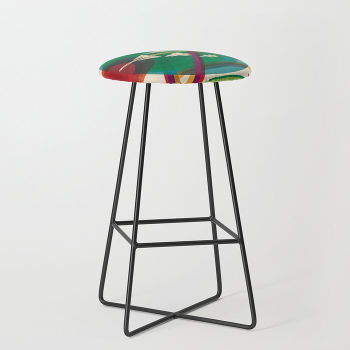 Nasa Retro Space Travel Poster The Grand Tour Stool