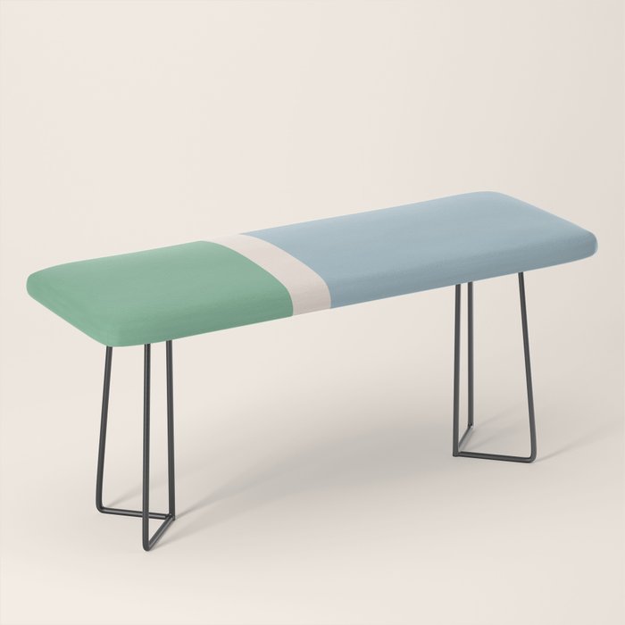 Juniper Color Block Blue And Green Bench