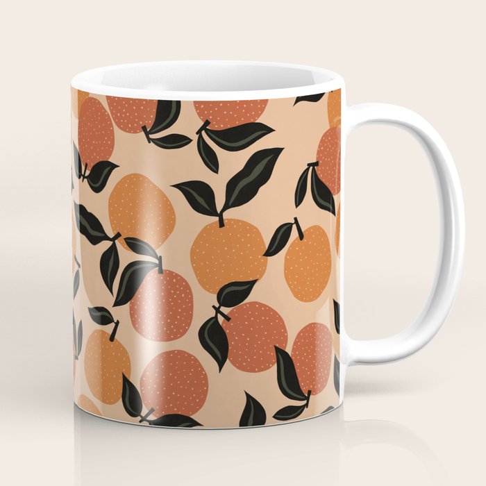 Seamless Citrus Pattern / Oranges Coffee Mug
