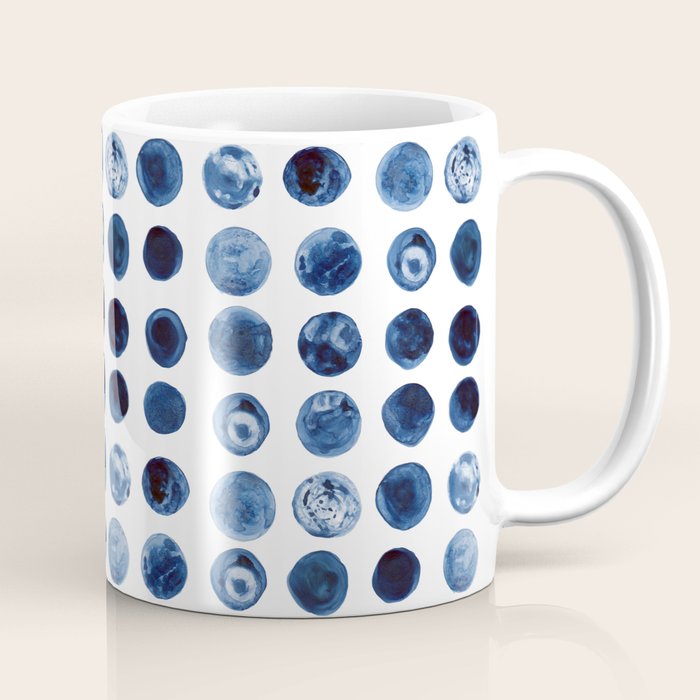 Blueberries | Watercolour Pattern Coffee Mug