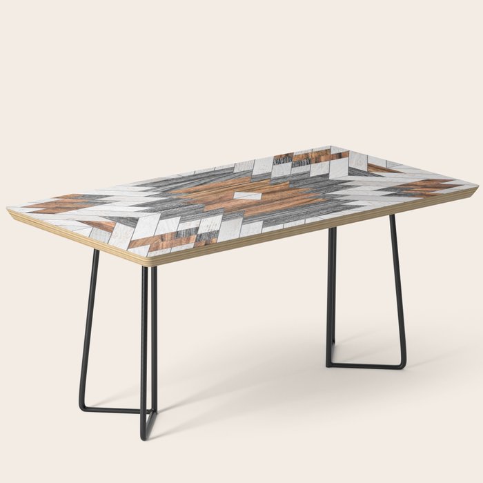 Urban Tribal Pattern No.8 - Aztec - Wood Coffee Table