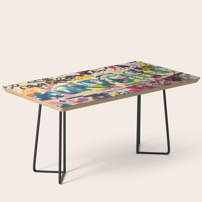 Urban Graffiti Paper Street Art Coffee Table