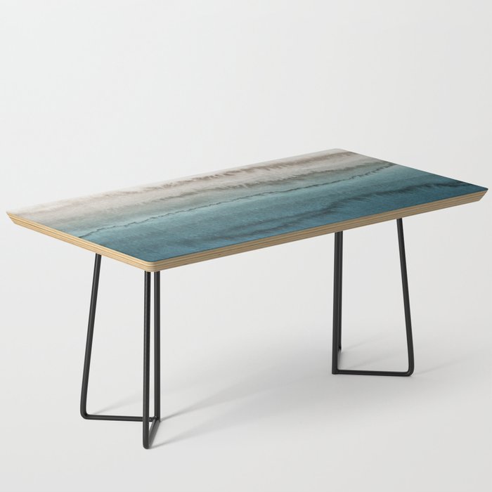 Within The Tides - Crashing Waves Teal Coffee Table