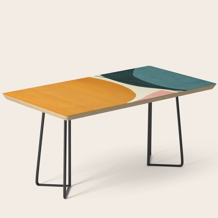 Shapes Geometric Minimal Painting Abstract Coffee Table