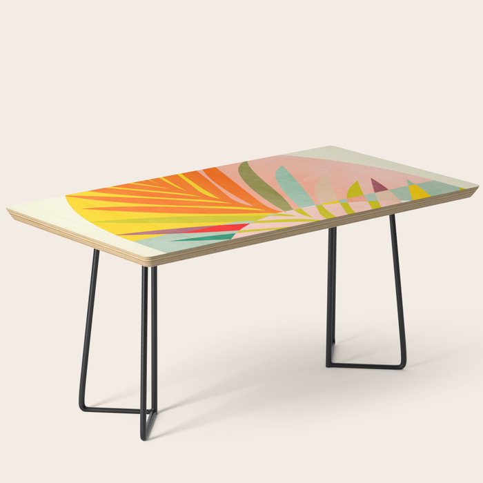 Minimal Leaf Tropical Spring Coffee Table