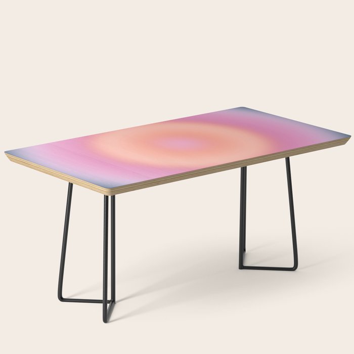 Magical Night | 01 - Gradient Print, Aura Art, Dark Blue And Pink Gradient Coffee Table