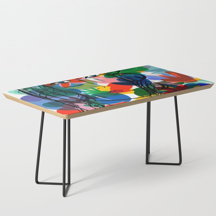 La Femme Aux Fleurs Portrait Pop Abstract By Emmanuel Signorino Coffee Table
