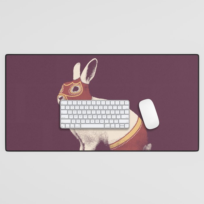 Lapin Catcheur (Rabbit Wrestler) Desk Mat