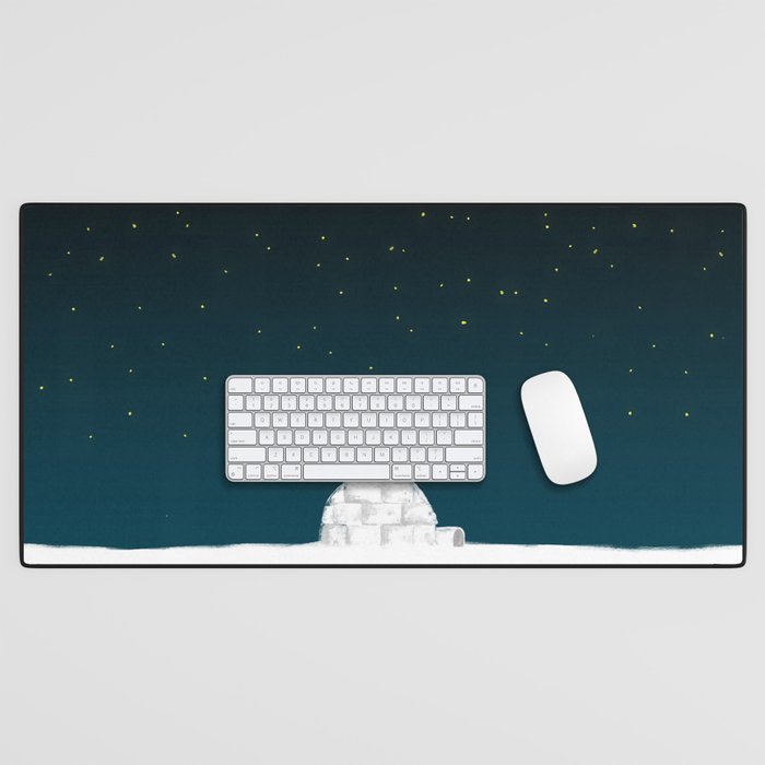 Star Gazing - Penguin'S Dream Of Flying Desk Mat