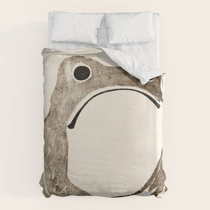 Unimpressed Frog Meika Gafu By Matsumoto Hoji 1814 - Frog Duvet Cover