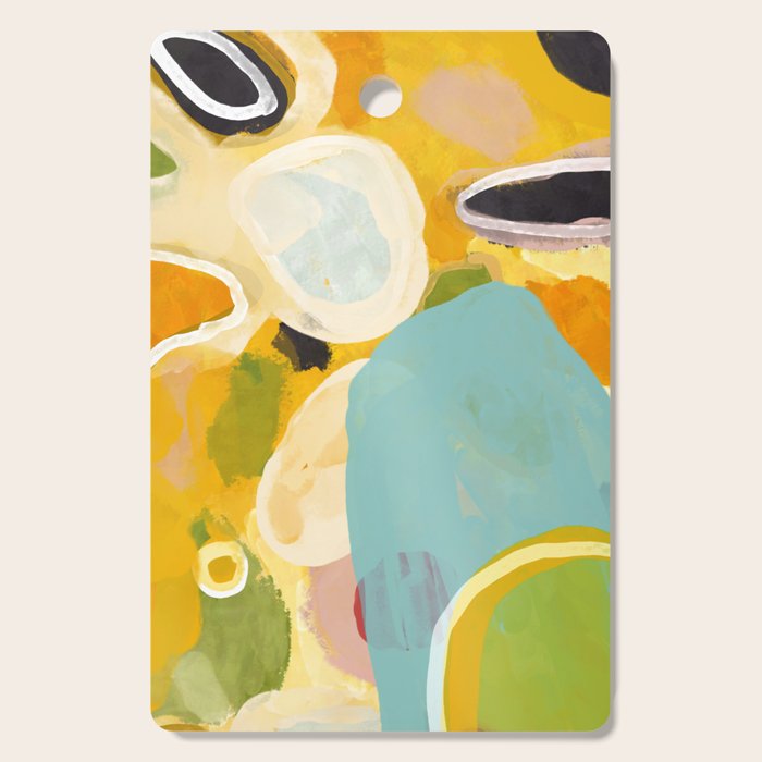 Sunshine Fall Garden Leaves Cutting Board