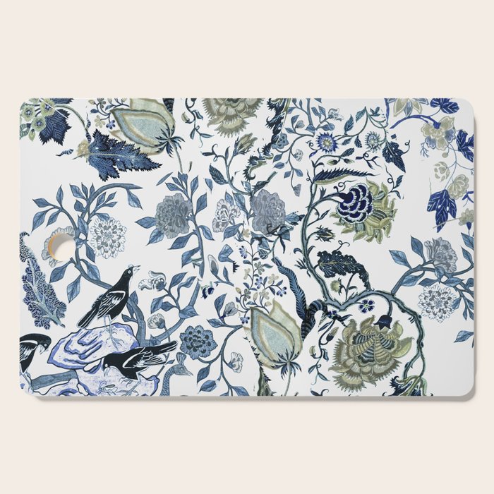 Blue Vintage Chinoiserie Flora Cutting Board