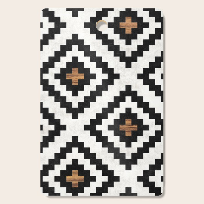 Urban Tribal Pattern No.16 - Aztec - Concrete And Wood Cutting Board