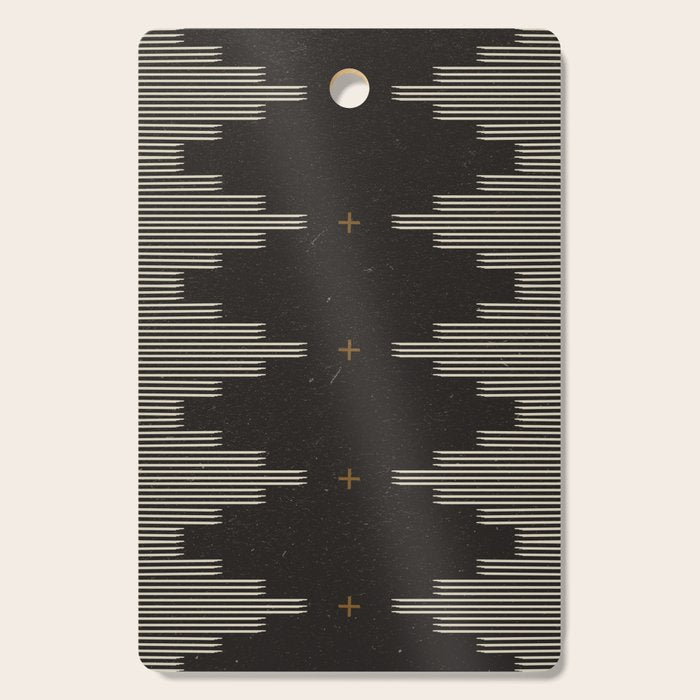 Southwestern Minimalist Black & White Cutting Board