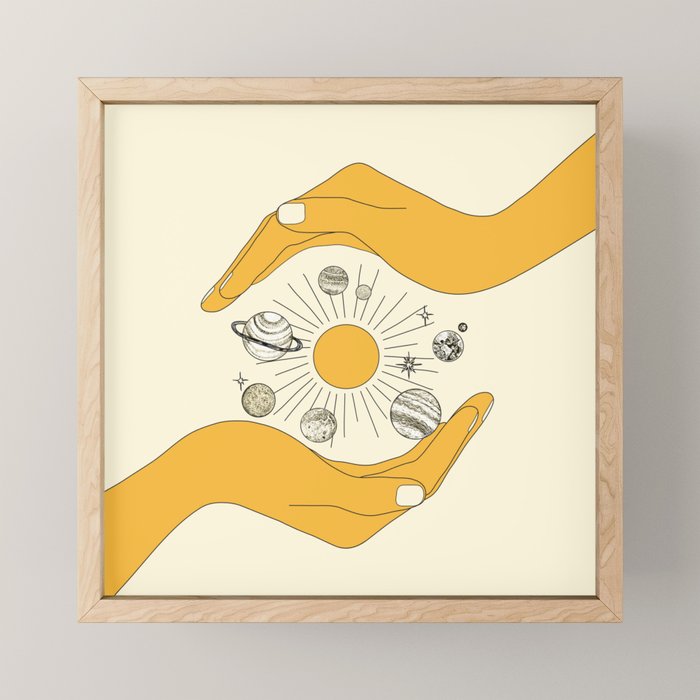 The Universe In Your Hands Mini Art Print
