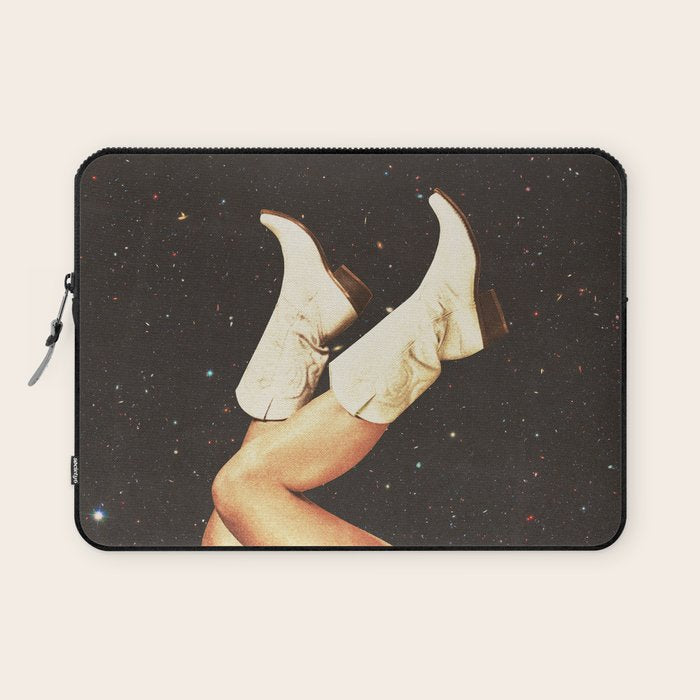 These Boots - Space & Stars Cowgirl Laptop Sleeve