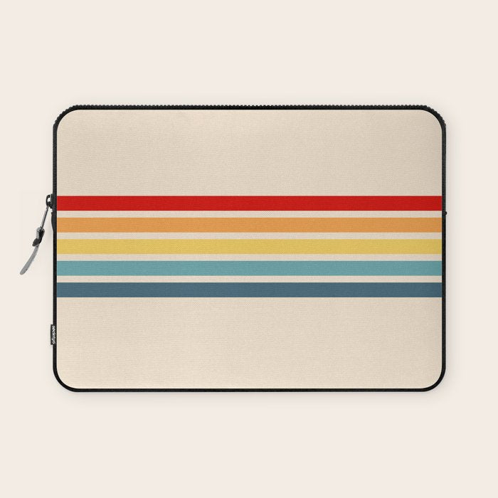 Takaakira - Classic Rainbow Retro Stripes Laptop Sleeve