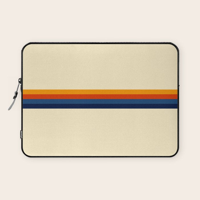 Retro Stripes Summer Of Love Laptop Sleeve
