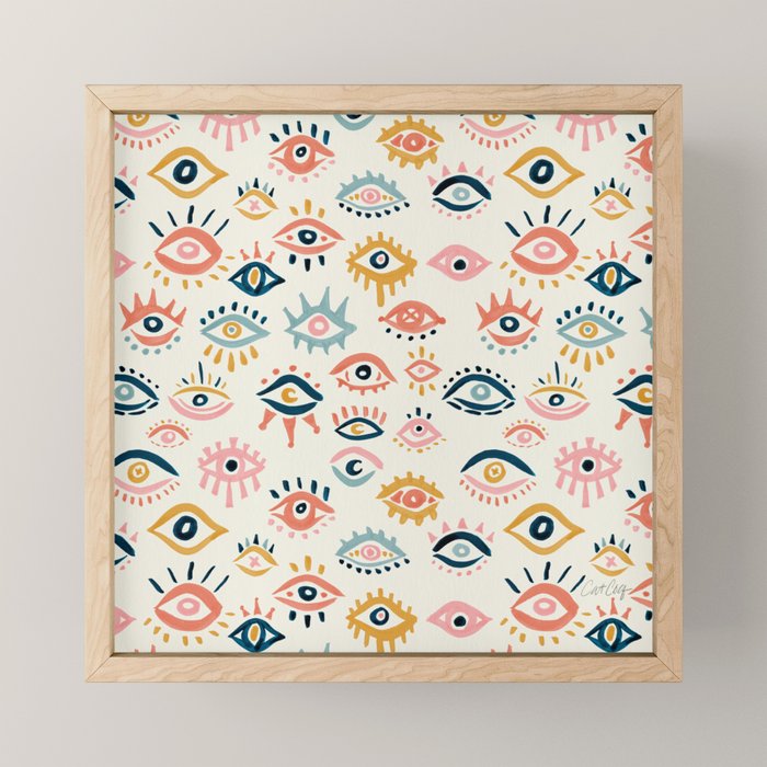 Mystic Eyes Primary Palette Mini Art Print