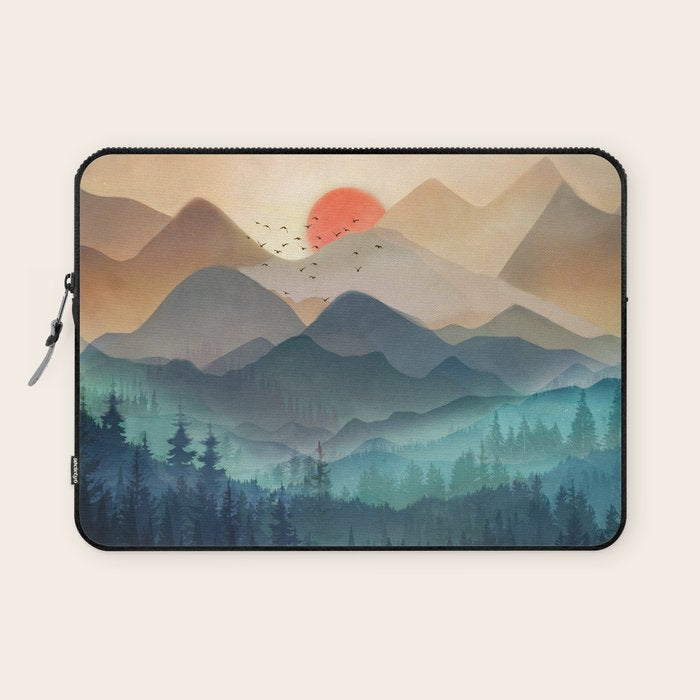 Wilderness Becomes Alive At Night Laptop Sleeve