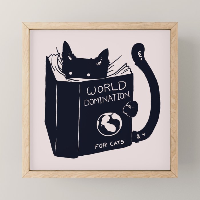 World Domination For Cats Mini Art Print