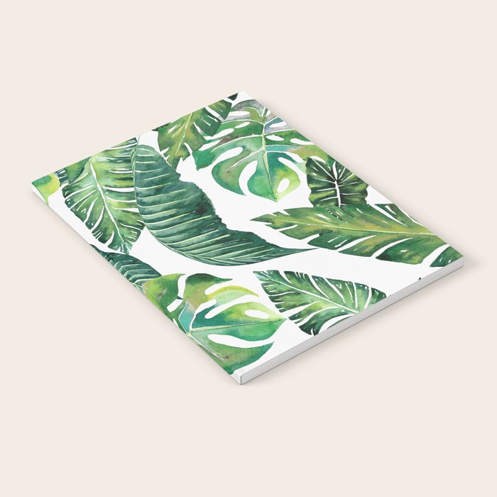 Jungle Leaves, Banana, Monstera #Homestorie Notebook