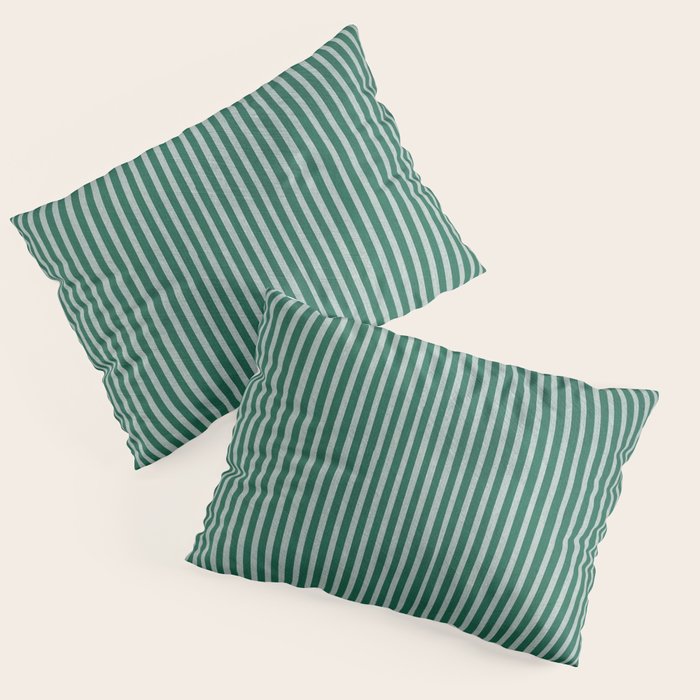 Green Black Abstract Geometric Design Artwork Pillow Sham