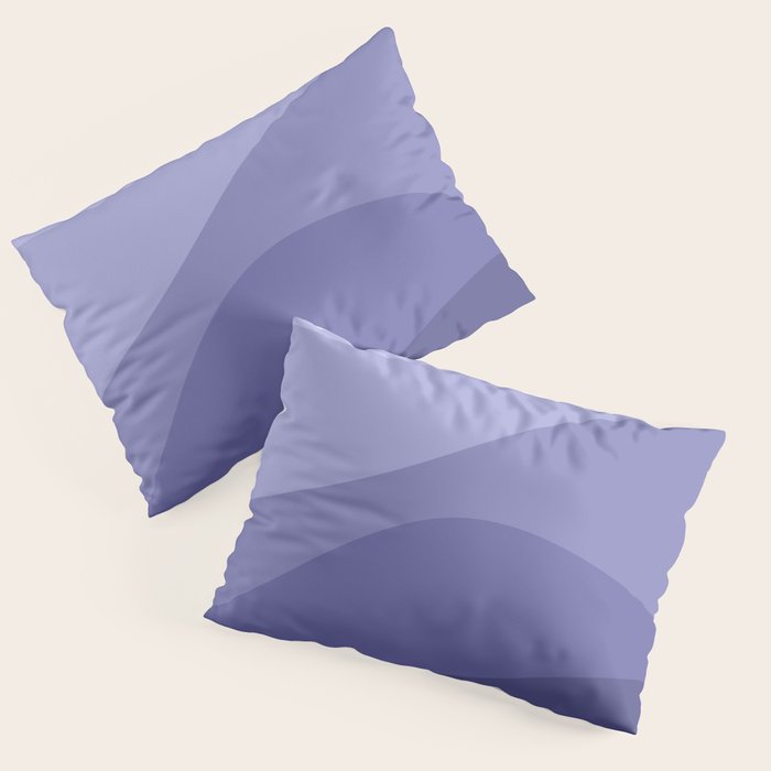 Abstract Color Waves Very Peri Pillow Sham