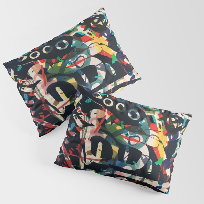 Graffiti Abstract Art Spray Paint Pillow Sham