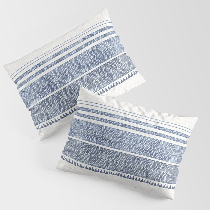 French Linen Chambray Tassel Pillow Sham