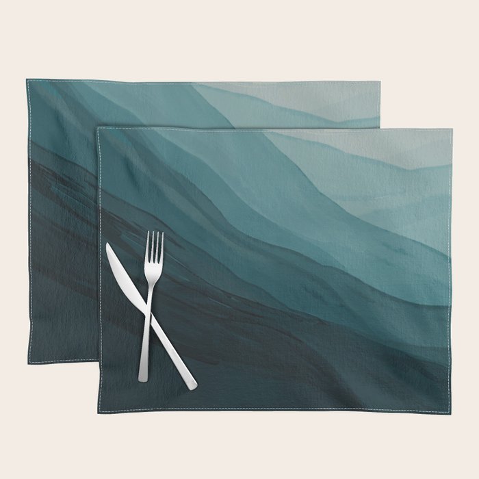 Waves Into The Depths | Wave Texture Design Placemat