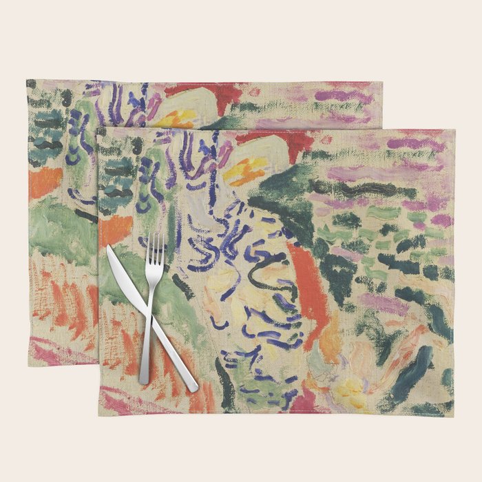 La Japonaise Woman Beside The Water By Henri Matisse Placemat